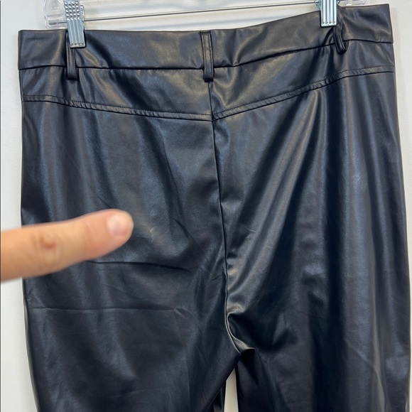 Miss Sparkling Black Faux Leather Pants Size XL - Picture 13 of 13